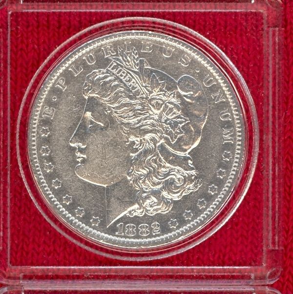 1882 O/S SILVER MORGAN$ HI GRADE $ US MINT$ RARE KEY DATE $LOT#125 