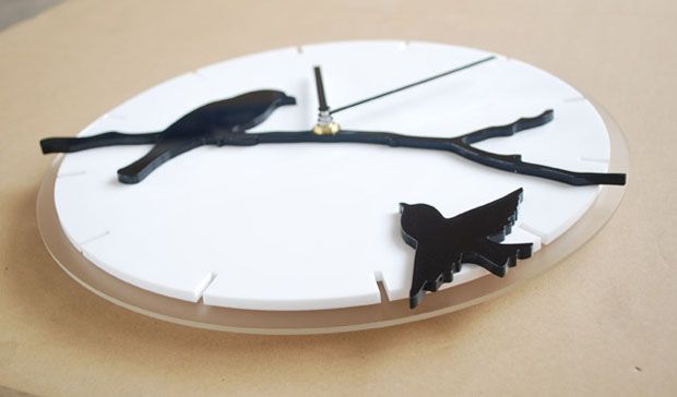 Unique Bird Home Art Deco Gift Decor DIY Wall Clock Pop  