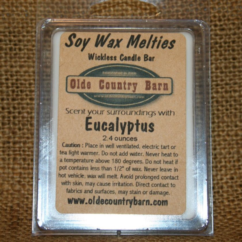 Eucalyptus Soy Tart Melt Breakaway Wickless Candle Bar  