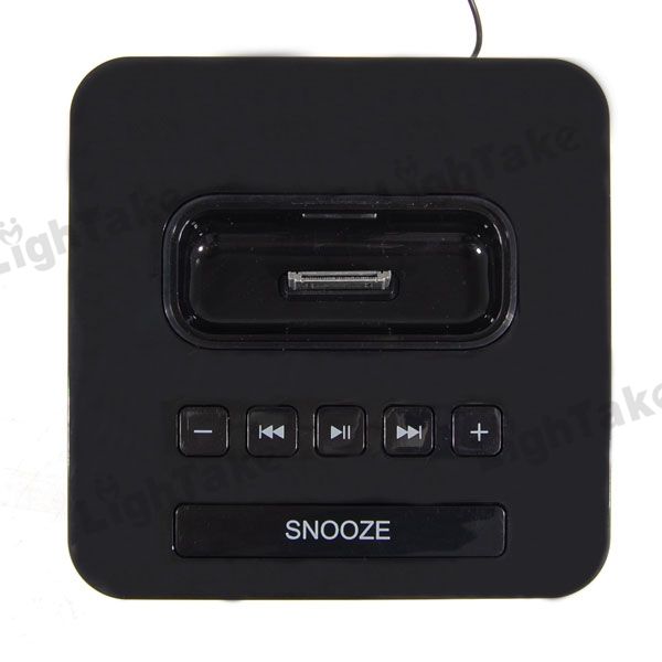 Alarm Clock Dock Charger FM Radio Speaker for iPhone 4G  