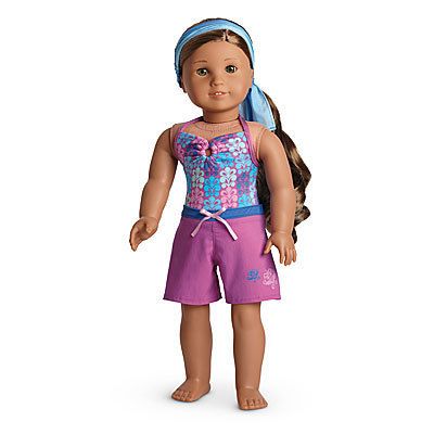 SOLD OUT American Girl AG 2011 Kananis Beach Outift Hawaiian Doll Set 