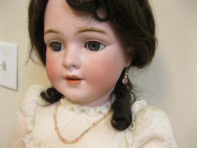 BEAUTIFUL LARGE 35.5 ANTIQUE SIMON & HALBIG BISQUE SOCKET HEAD DOLL 