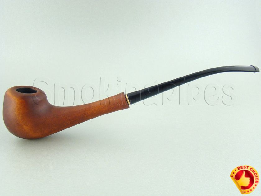 Long Ladies Tobacco Smoking Pipe w/ Long SLIM Stem + Pouch  