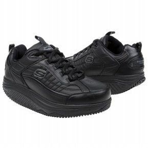 SKECHERS Shape Ups Mens XT Work Slip Resistant Black Sneakers Shoes 