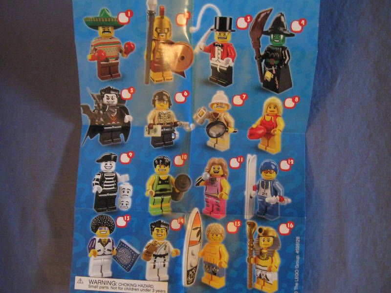 LEGO COLLECTABLE MINIFIGS, SERIES TWO, ALL SIXTEEN  