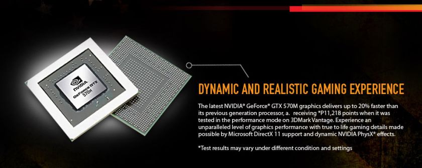 GeForce GTX delivers performance andtechnologies for a superb gaming 