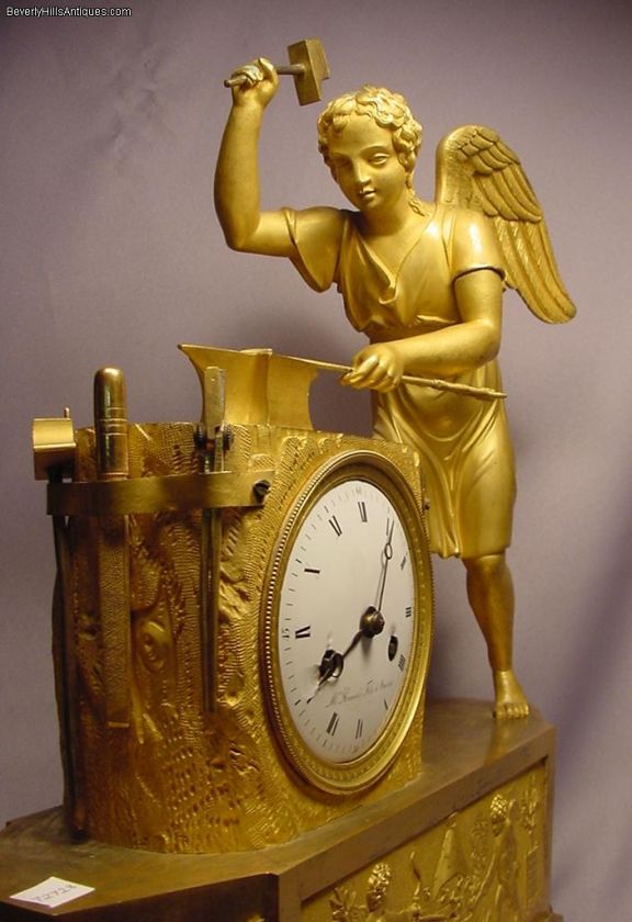 Exquisite Circa 1800 French Angel Arrow Maker Clock  