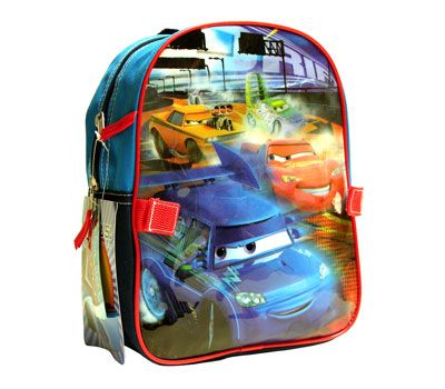 DISNEY CARS BOYS KIDS 12 MINI BACKPACK BAG w LUNCH BAG  