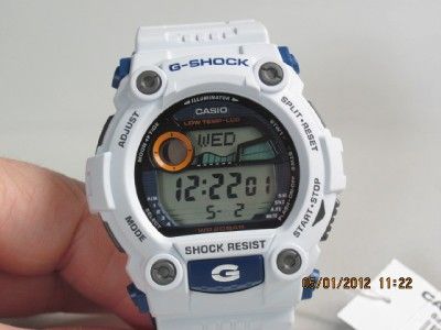 Casio G Shock G 7900A Mens G Rescue White Digital Chronograph Tide 