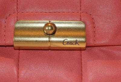 Coach Kristin Leather Zip Top Tote  Peony 16814  