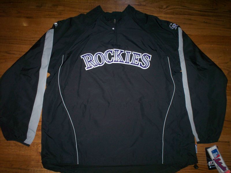 COLORADO ROCKIES NEW AUTHENTIC MAJESTIC GAMER JACKET  