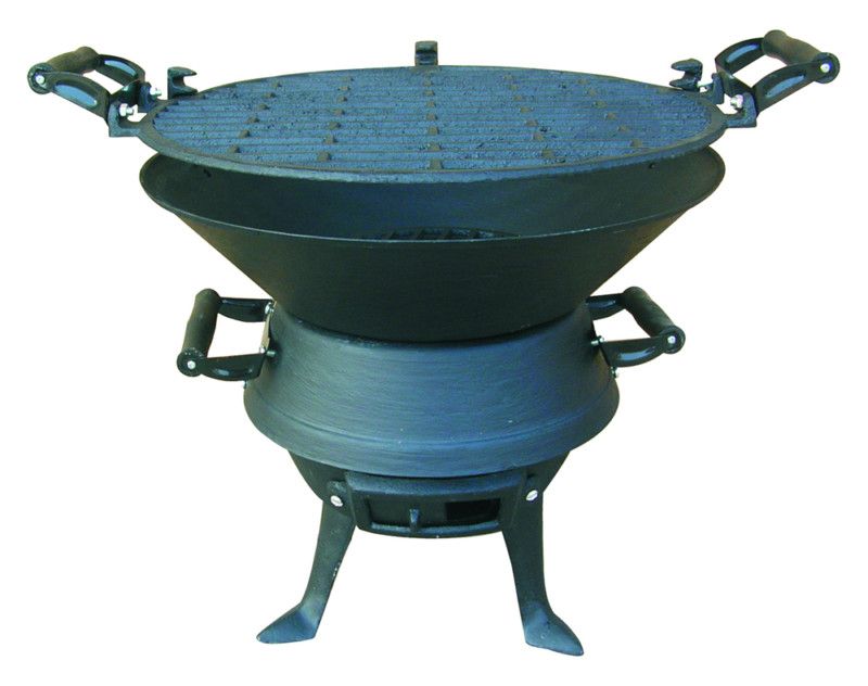 Cast Iron Cooking Grill Flame Barbeque BBQ Garden Camp  