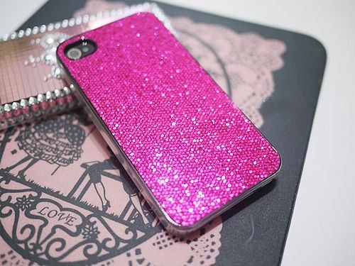 Coque housse étui *LUXE STRASS & PAILLETTES * IPhone 4  