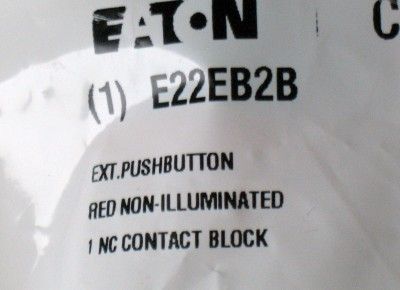 CUTLER HAMMER RED PUSH BUTTON PT#E22EB2B NEW  