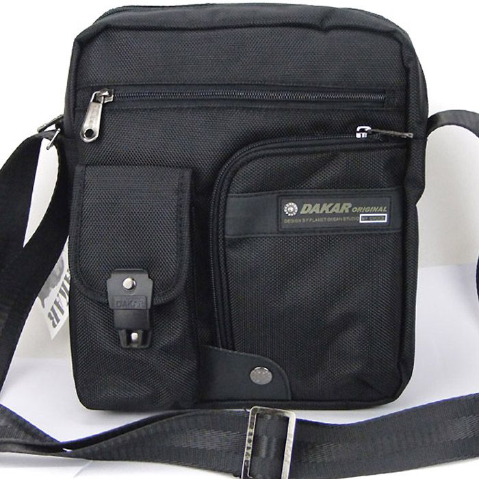 DAKAR small shoulder bag new mens Cool black Nylon durable high 