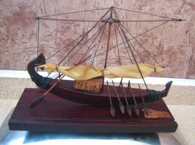 Antique Handmade Egyptian Ancient__QUEEN Hatshepsut__Ship Boat Museum 