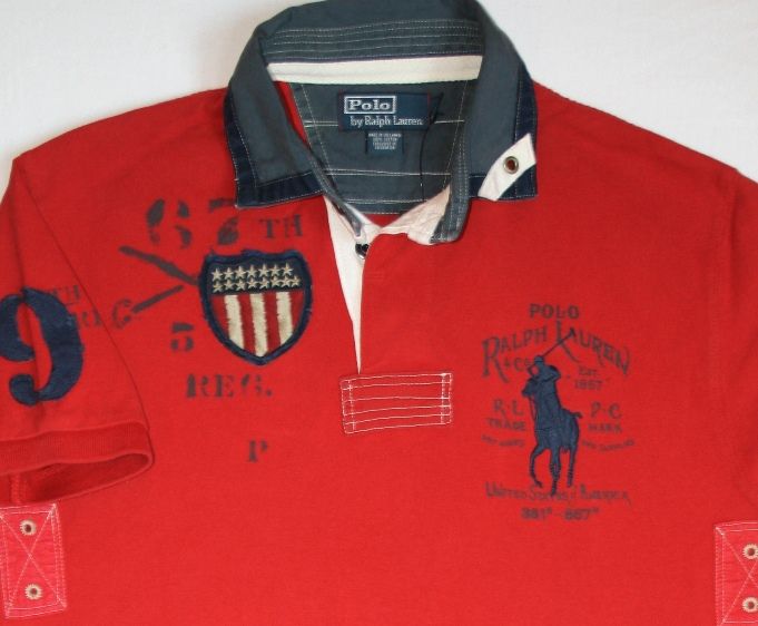   Polo Ralph Lauren SIZE S Big Pony Americana Mens Rugby SMALL  