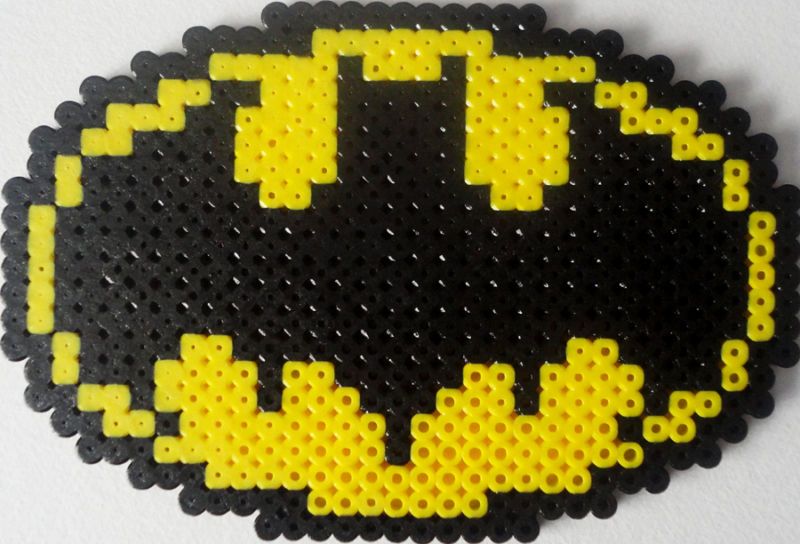 BATMAN SYMBOL SIGNAL BEAD SPRITE DC COMICS PERLER ART on PopScreen