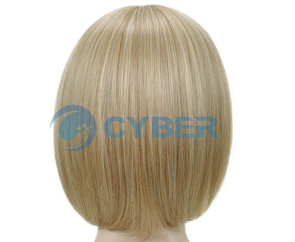 Fashion Short Straight Blonde Party Golden Lady Hair Wig/Wigs + Free 