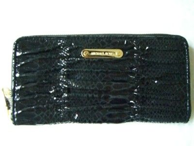 Michael Kors Continental Black Leather Wallet  