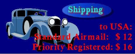   Insurance on request. Click HERE for full Shipping and Insurance