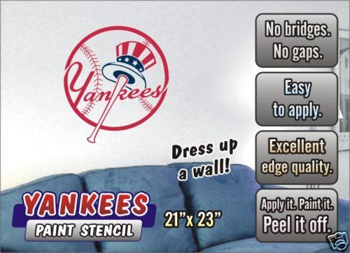 New York Yankees Paint Stencil for walls  