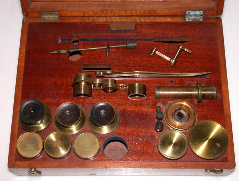 c1860 Smith Beck & Beck Large Best No 1 Stand Brass Binocular 