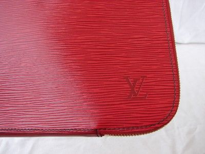 AUTHENTIC LOUIS VUITTON EPI RED DOCUMENT HOLDER EXCELLENT CONDITION 