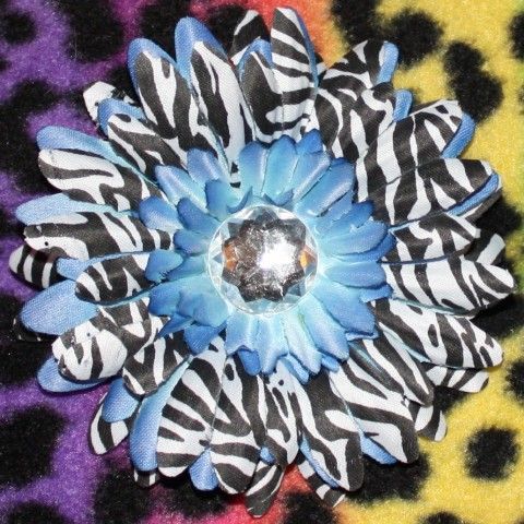 Gerbera Daisy Zebra print flowers   Buy 12 get 1 FREE  