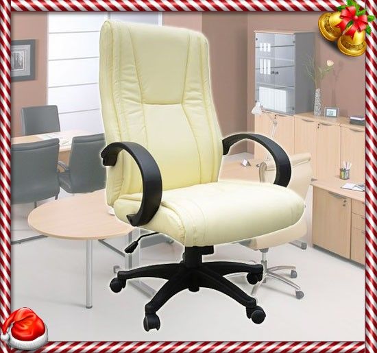   Leather Office Chair Computer Task Desk Conference Adjustment  
