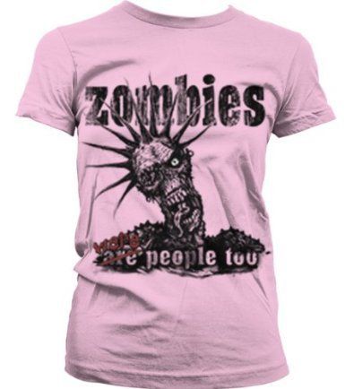 Zombies Were People Too Juniors Girls T shirt Funny Punk Zombie Horror 