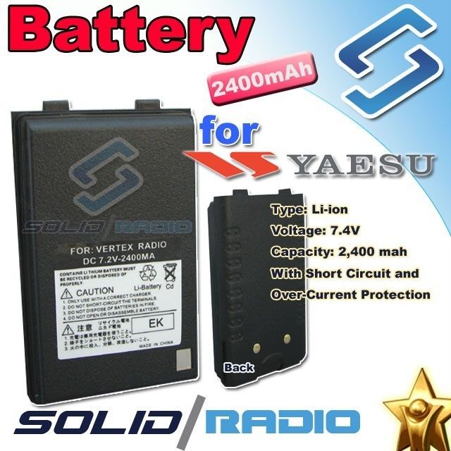 2400 mah battery for Yaesu FT 60R VX 150 VX 170 VX 177  