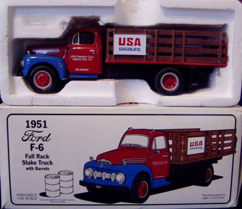 1951 FORD F 6 U.S.A.GASOLINE 1997 FIRST GEAR 1/34 SCALE  