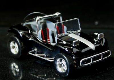 Dune Buggy   Beach Roadster 124   G Scale Diecast Blac  