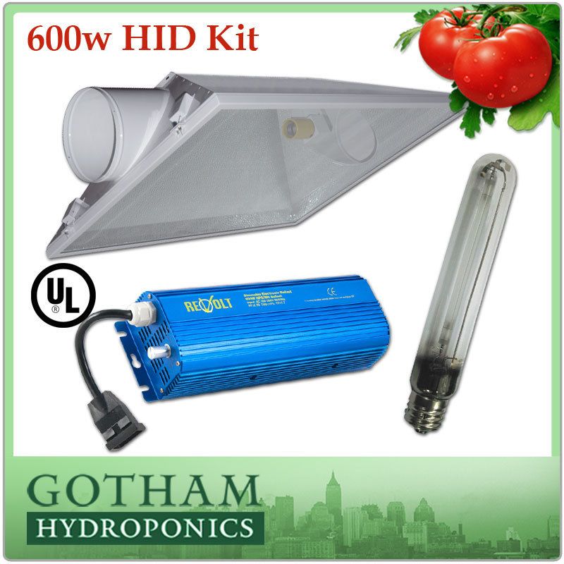 600W HPS 8 EXTRA LARGE AIR COOLED REFLECTOR STANDARD KIT BALLAST 