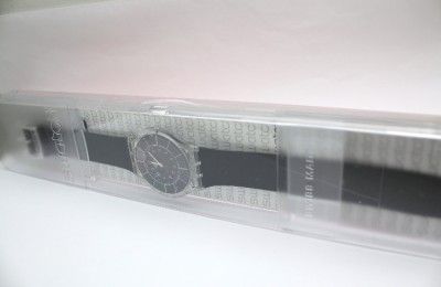 New Swatch Skin Black Classiness Women Rubber Band Slim Watch 35mm 