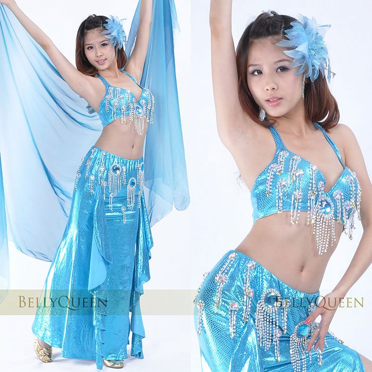 Brand New Sexy Belly Dance Costume Bra & Skirt 8 Colours#712  