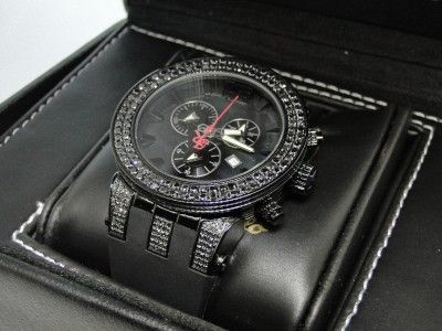 BRAND NEW MENS JOE RODEO/JOJO BROADWAY BLACK DIAMOND WATCH 6.5 CT 