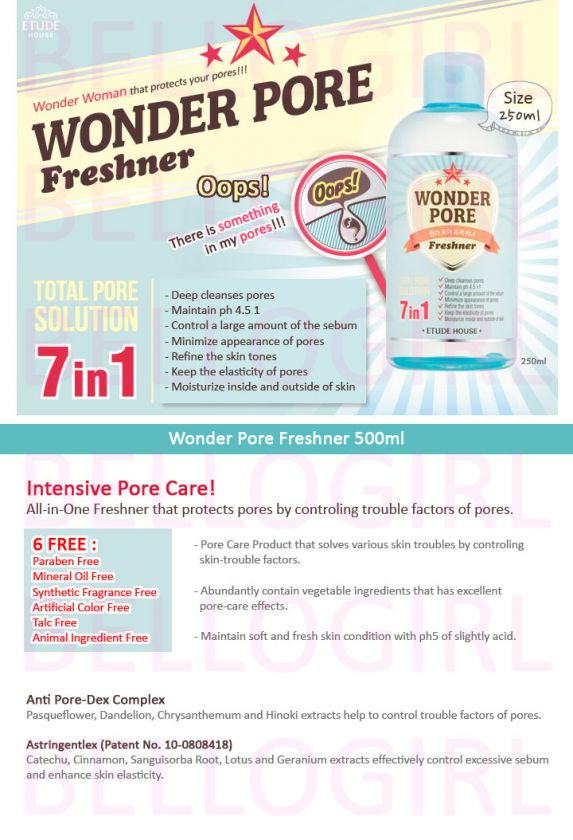 Etude House Wonder Pore Freshner 250ml (Half Size) BELLOGIRL  