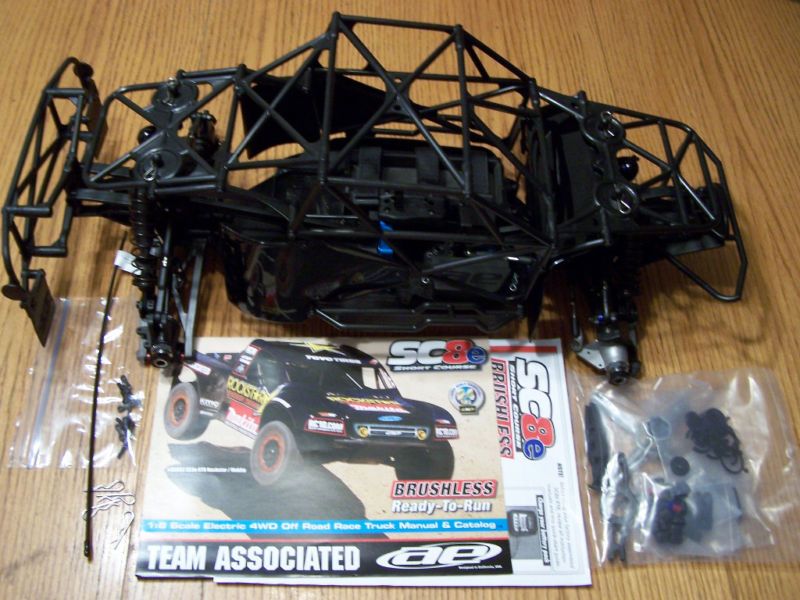 Team Associated SC8E 4x4 4wd 1/8 Chassis Short Course Truck SCT SC8 E 