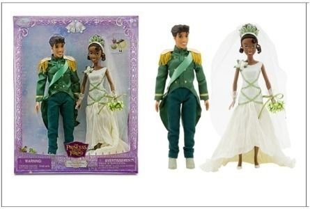  Princess and the Frog Tiana Barbie Doll Prince Naveen 