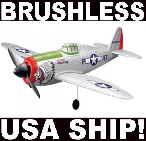 P47 Brushless 4ch Aerobatic RC Airplane RTF USA Ship GY  