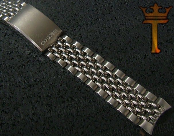   Band Unused 18mm Seiko Japan Beads of Rice Stainless Steel  