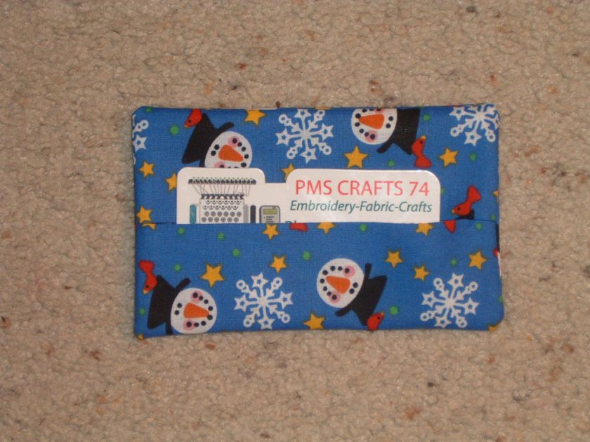 CHRISTMAS SNOWFLAKES SNOWMEN STARS PURSE TISSUE HOLDER  