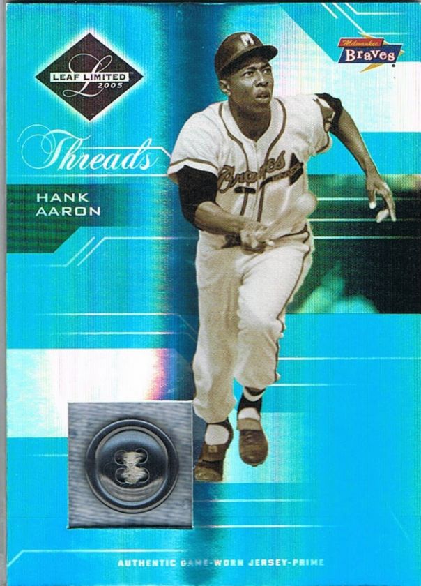 05 Leaf HANK AARON Limited Threads Button 2/3  