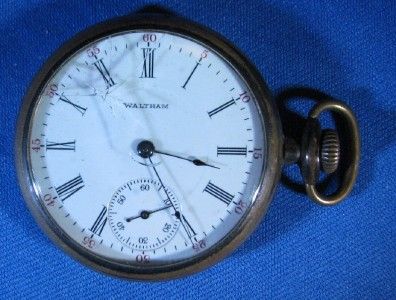 1909 Waltham 17 Jewel PS Bartlett Gold Filled Pocket Watch G  