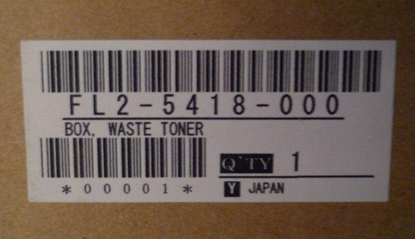 Canon FL2 5418 000 Waste Toner Box IMAGEPRESS C1 C EXV19  