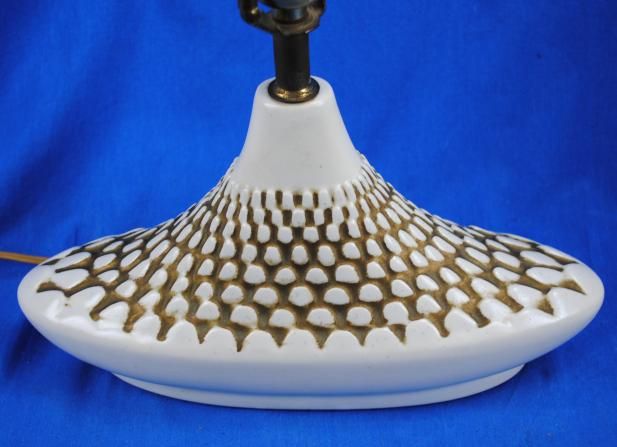   Mid Century Danish Mod Modern Table Lamp with Ceramic Base  