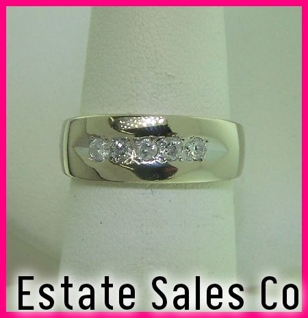 14kwg Round Diamond Wedding / Anniversary Ring .25 ct  