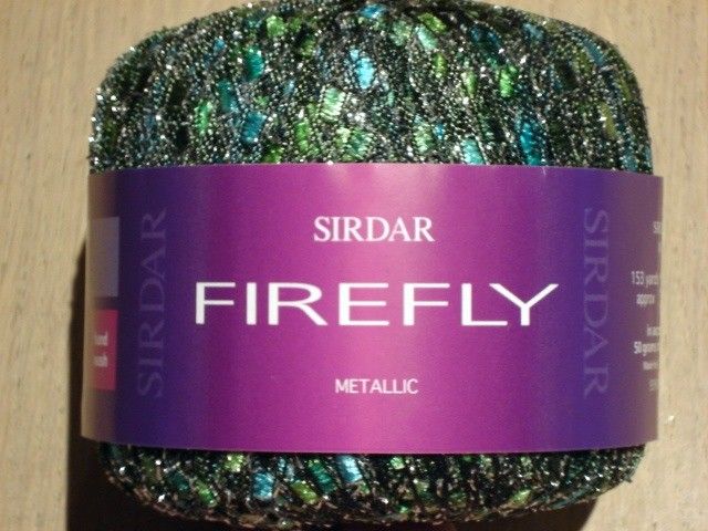 SIRDAR FIREFLY / FIREFLY METALLIC FASHION LADDER YARN 50g   FREE UK p 